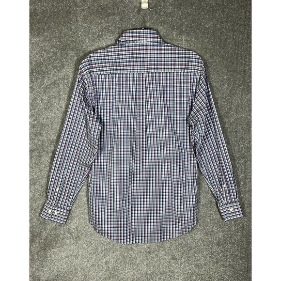 Peter Millar Crown Button Up Shirt Mens Size Medium Stretch‎ Plaid Long Sleeve - Picture 2 of 10